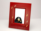 Urushi framed mirror